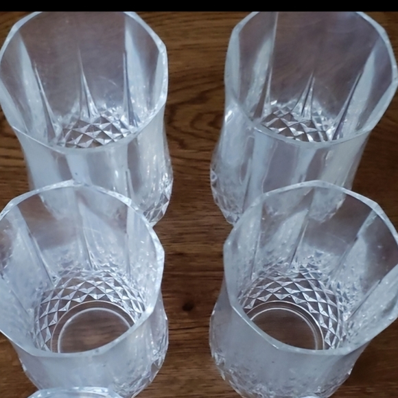 Cristal D’Arques Set of 4 Double Old Fashioned Glasses measures 5.5" Tall x 3" D - Picture 2 of 7